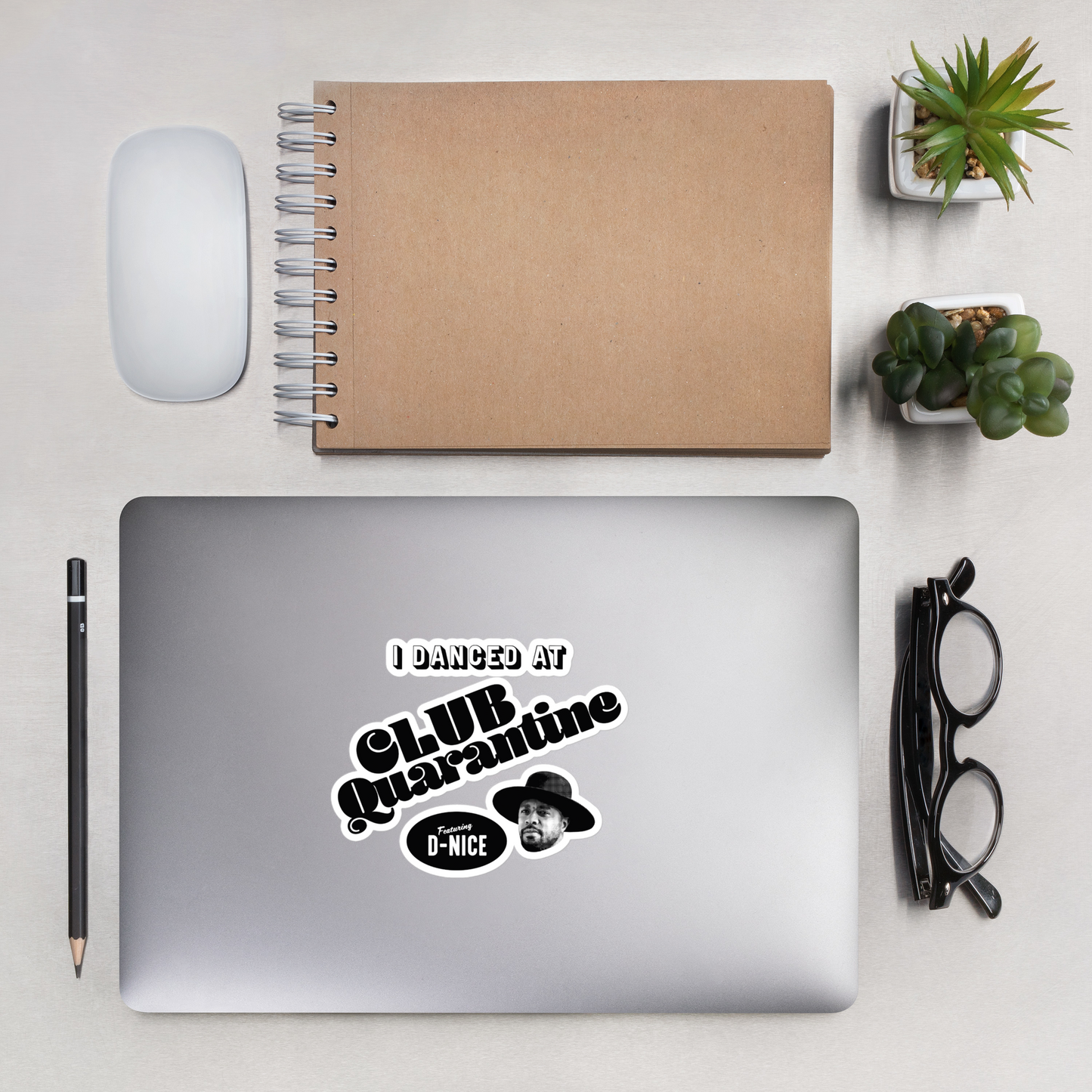 I Danced At Club Quarantine - Vinyl Stickers